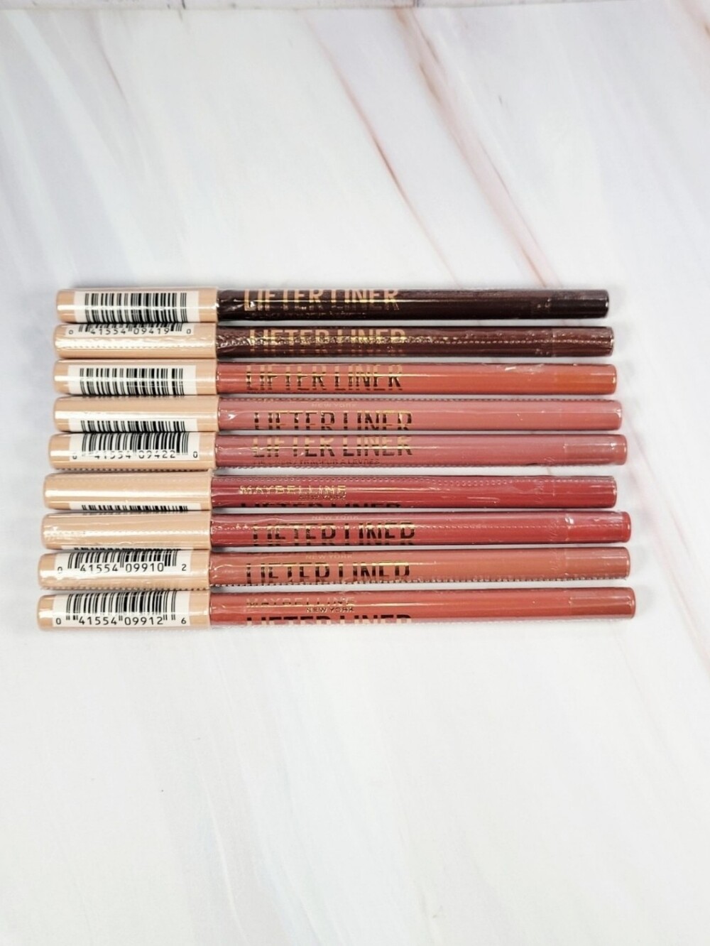 9 Piece Maybelline Lifter Gloss Lip Liner Lip Pencil Bundle NEW!